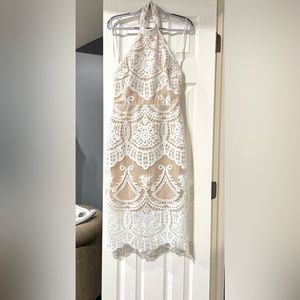 White lace dress